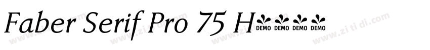 Faber Serif Pro 75 H字体转换